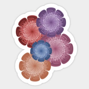 Fractal Corsage Sticker